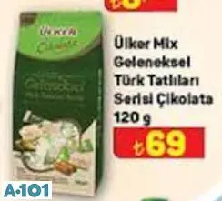 ÜLKER MİX GELENEKSEL TÜRK TATLILARI SERİSİ ÇİKOLATA 120 G